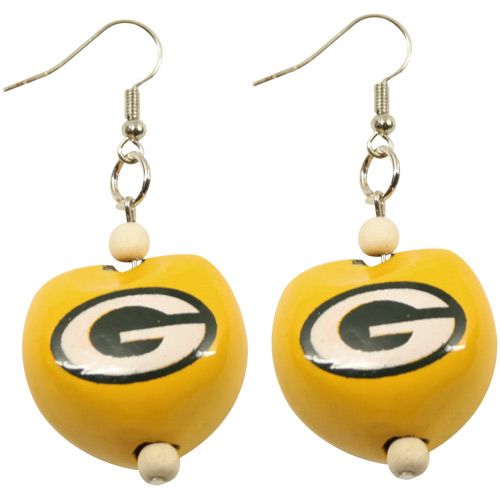 Green Bay Packers Ladies Kukui Earrings Gold