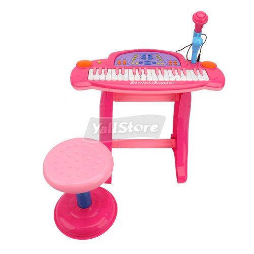 New Kids Piano Toy Keyboard Electronic Musical Instrument Pink