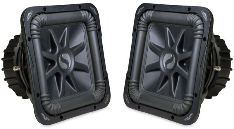 KICKER SUBWOOFER PACKAGE W/ TWO S15L5 L5 SERIES SOLOBARIC DUAL 2 OHM