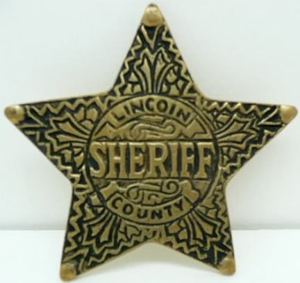 Lincoln Sheriff Badge Old West Police Cowboy Badges 3