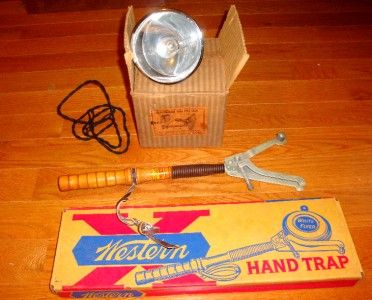 Antique Kilborn Co Car Spot Light Vintage Western Co Hand Trap NOS