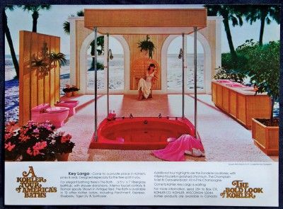 1976 Kohler Bathroom Key Largo Coll Magazine Print Ad
