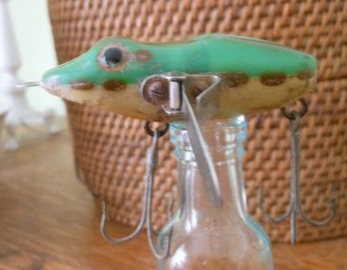 Antique Frog Fishing Lure Leboeuf Creeper