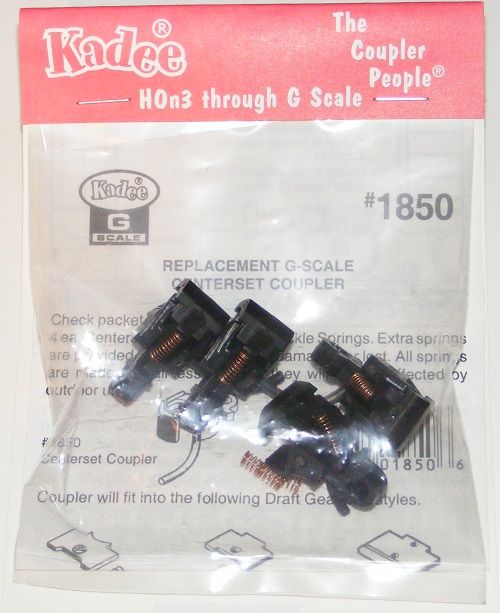 Kadee G Scale 1850 Replacement Centerset Coupler