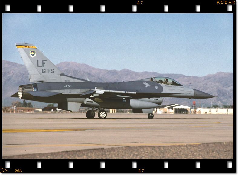 61st Fighter Squadron F 16C Fighting Falcon at Luke AFB, AZ