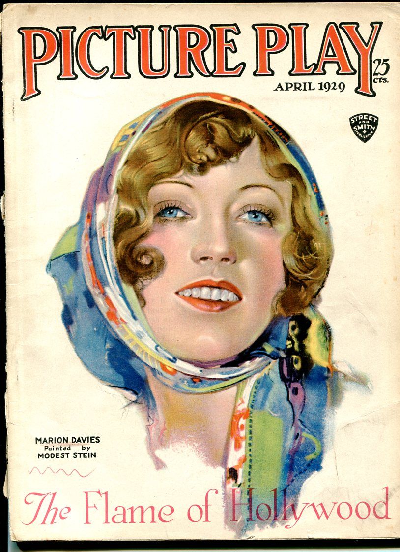 April 1929 modest Stein Marion Davies Cover Blackface Comedy