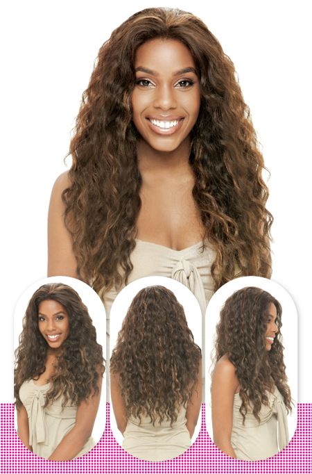 Fifth Avenue Collection Synthetic Lace Front Wig Top Mila