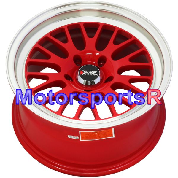 XXR 531 RED Deep Dish Lip Wheels Rims 5x114.3 Stance 02 06 Acura RSX S