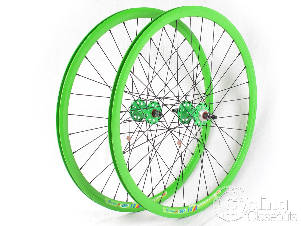 Weinmann Track Fixed Gear Wheels Wheelset 700c Green