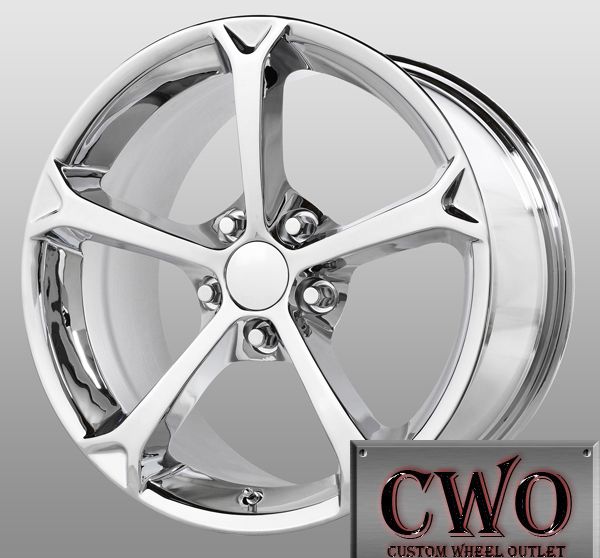 17 Chrome Replica Grand Sport Wheels 5x4 75 5 Lug Corvette