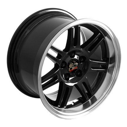 10 Black 10th Anniversary Wheels ZR Tires Rims Fit Mustang® GT 94 04