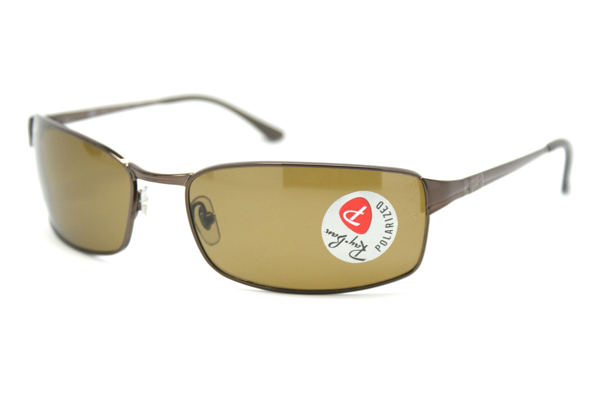 Ban Sunglasses RB 3269 014 57 Brown Metal Full Rim Polarized