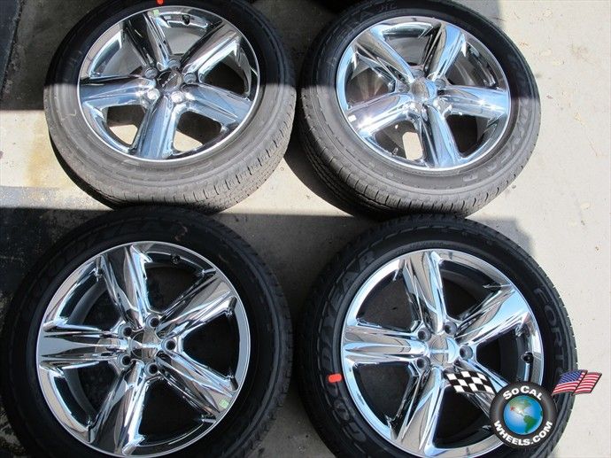 Dodge Durango Factory 20 Chrome Clad Wheels Tires Rims Cherokee