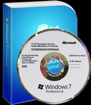 Windows 7 Professional 32 Bit Mar Hologram Deutsch DVD (BOX)
