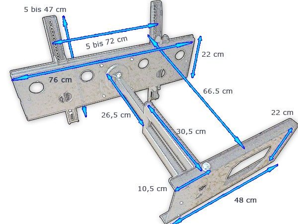 TV Wandhalterung 30 bis 70 Zoll ausziehbar bis VESA 700