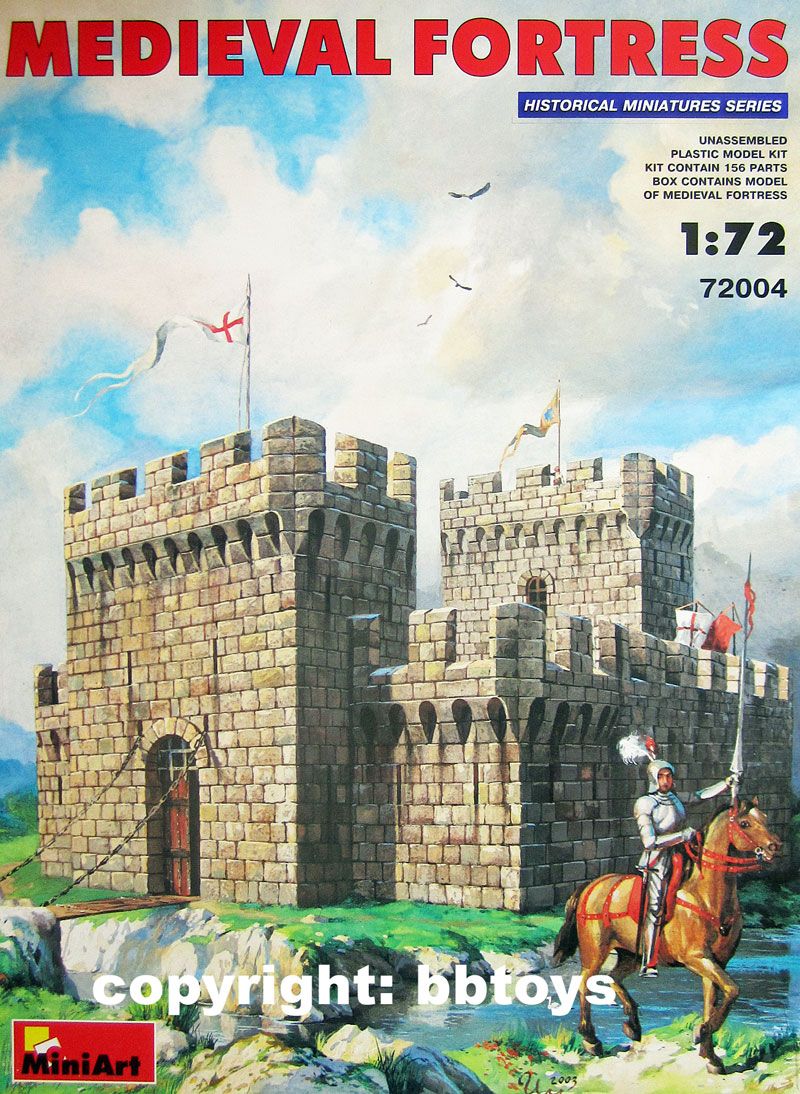 72 MiniArt 720004 Ritterburg Medieval Fortress Ritter Knights