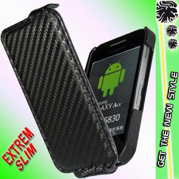 Samsung S5830 ACE Galaxy/Etui/Flip/Tasche/für/Schutz/Case/Hülle/Akku