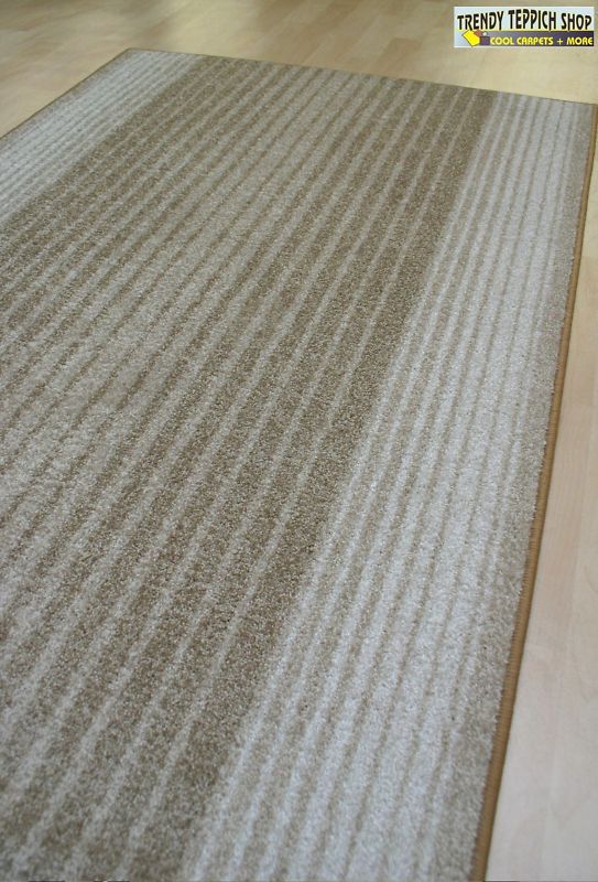 Teppich Läufer Velours Capitol Farbe 33 beige Br. 80 cm