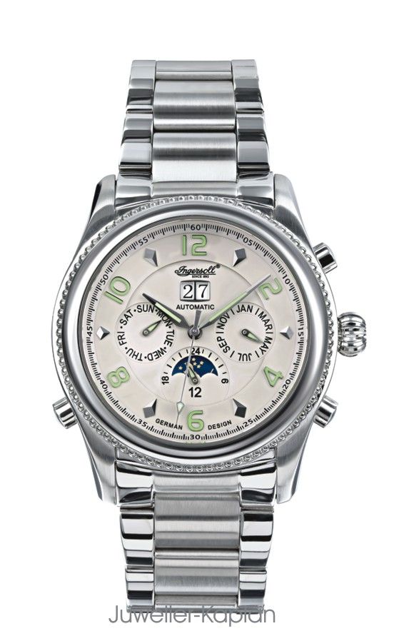  Automatic Herren Uhr JACKSON IN 1213 SLMB Edelstahl Armband UVP 299