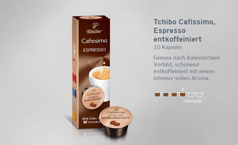 32EUR/100g) Tchibo Cafissimo Espresso 10 Kapseln   NEU