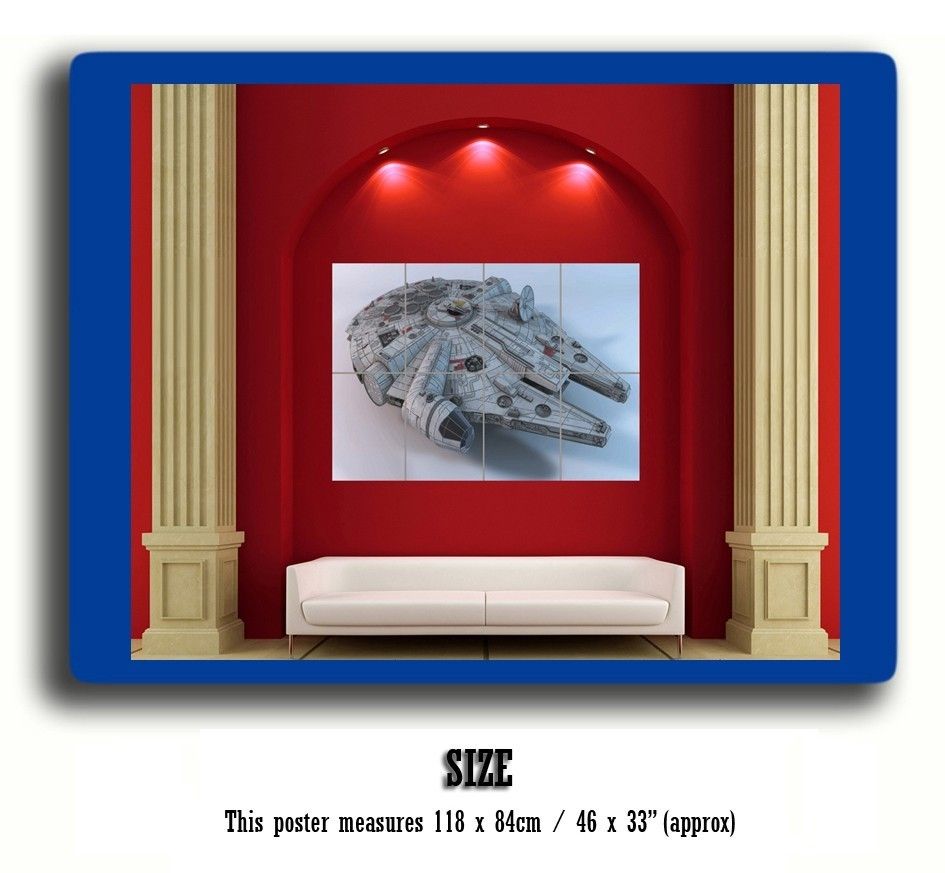 Millenium Falcon Star Wars Giant Poster Print J505
