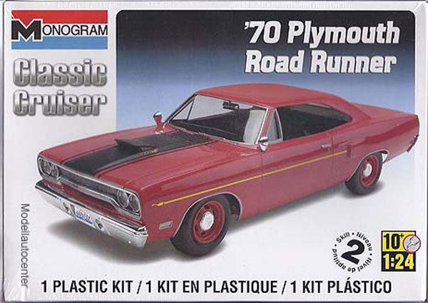 Plymouth Road Runner 1970, Kunststoffbausatz, Modellauto 124 Revell