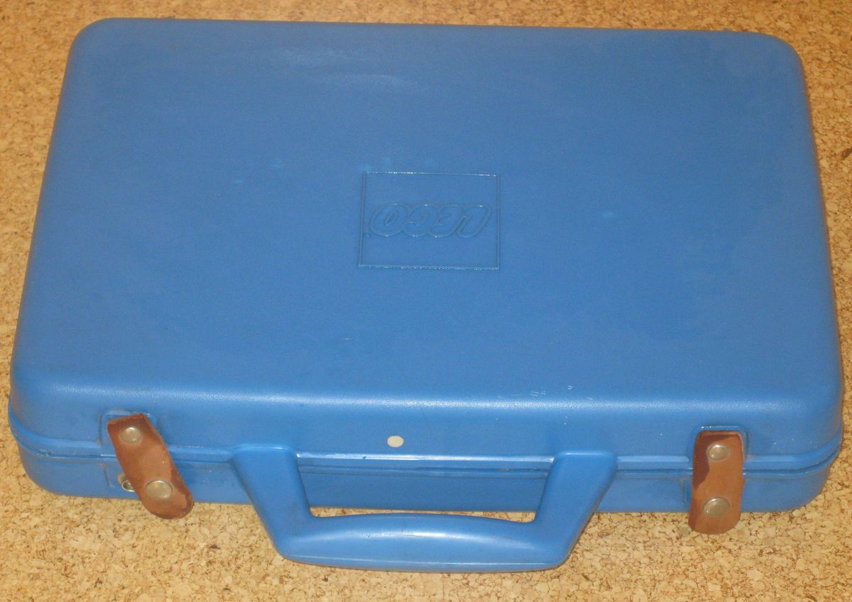 Lego Koffer blau mit Einsatz 790 rar von 1974 ein Sammlerteil richtig