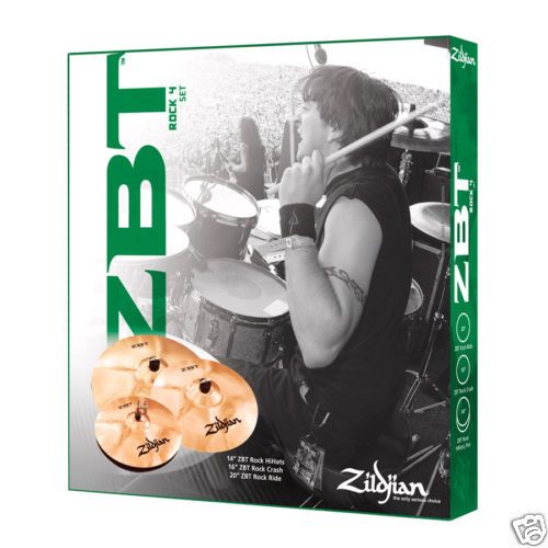 Zildjian ZBT Rock Cymbal Box Set Pack   ZBTR4P 9A