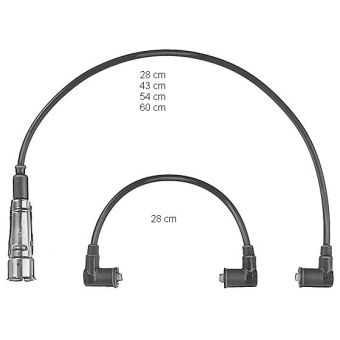 BERU ZÜNDKABEL SATZ PORSCHE 924 2.0 TURBO 125 KW